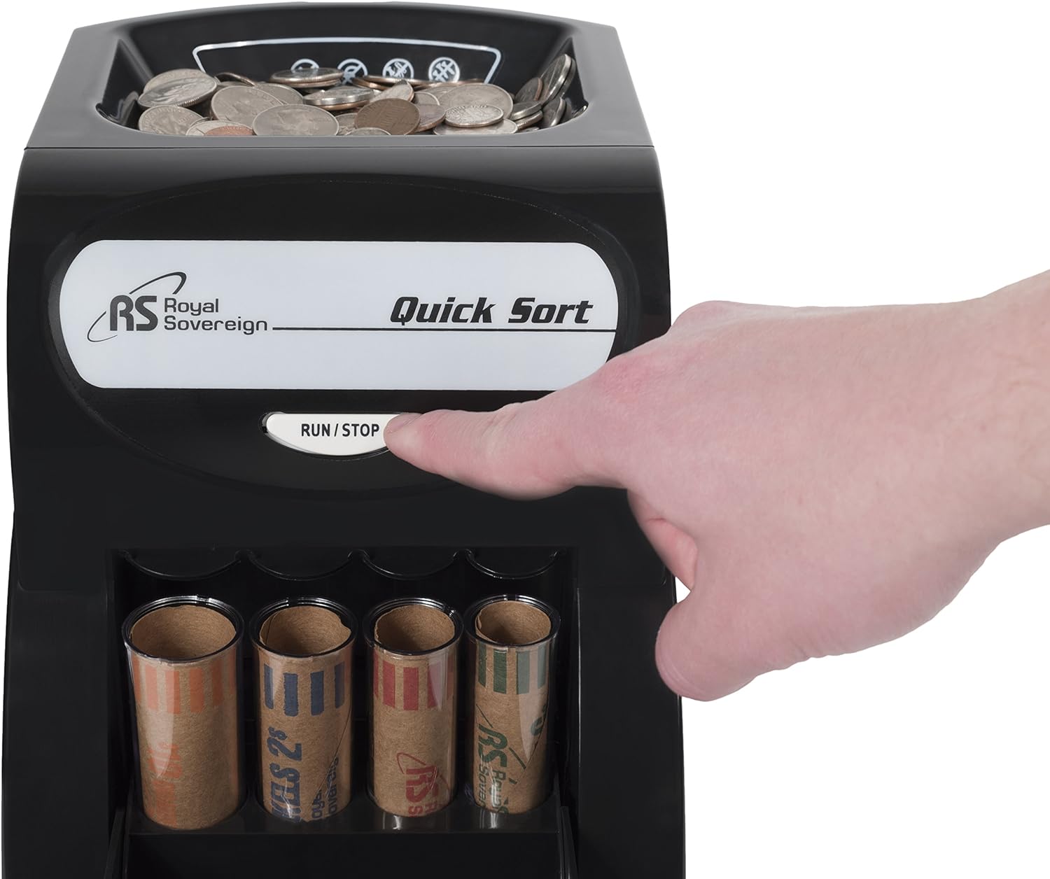 QS-1AC - 1 Row Electric Coin Sorter